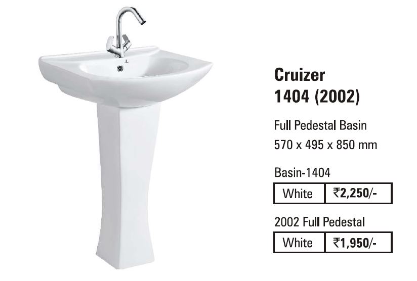 GB CRUIZER PEDESTAL BASIN