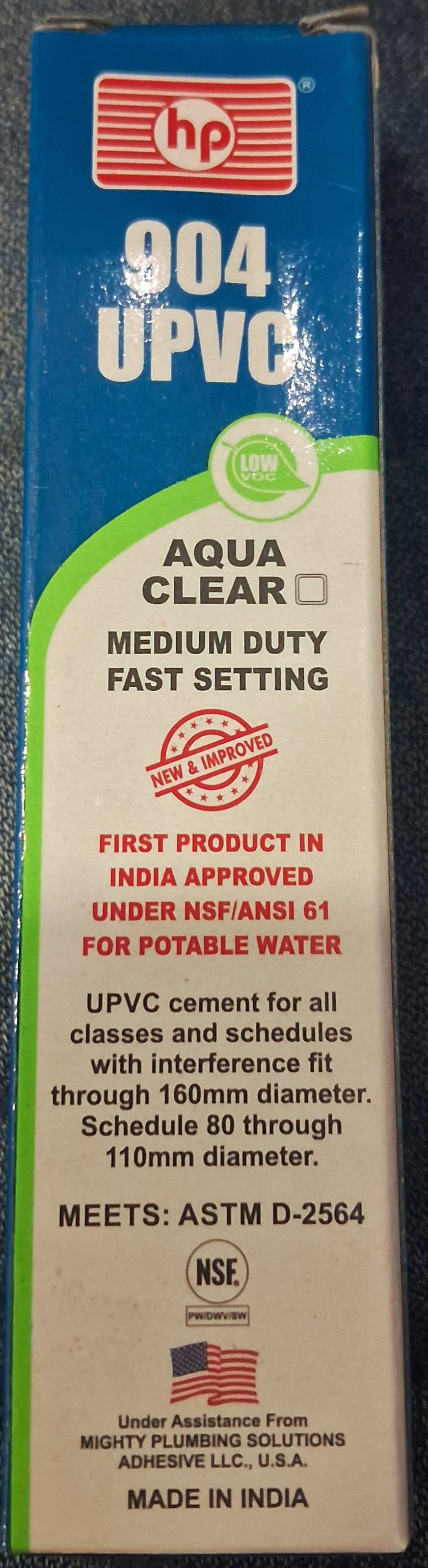 HP Solvent UPVC Tube 20ml