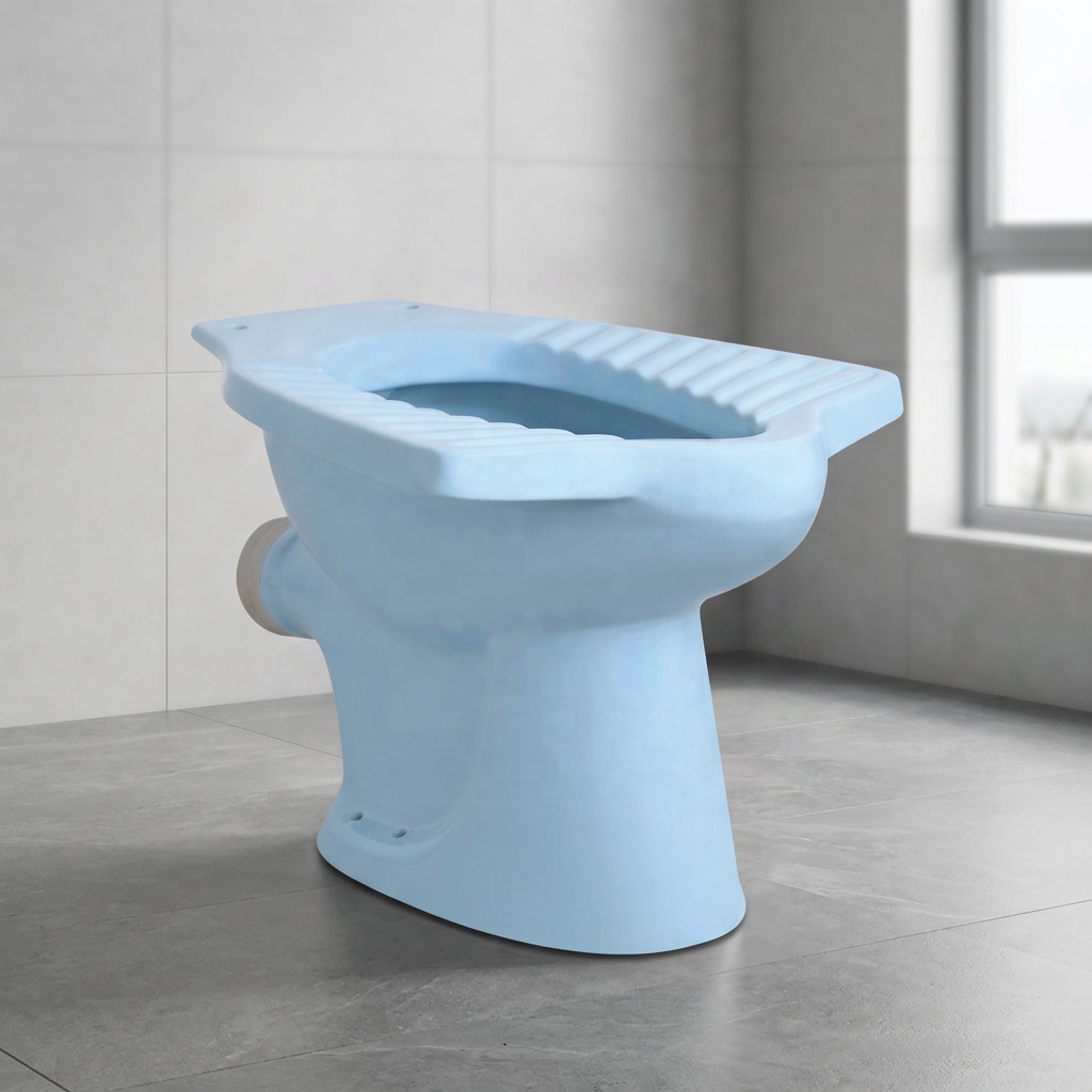 Anglo Commode Sky Blue Color P Trap