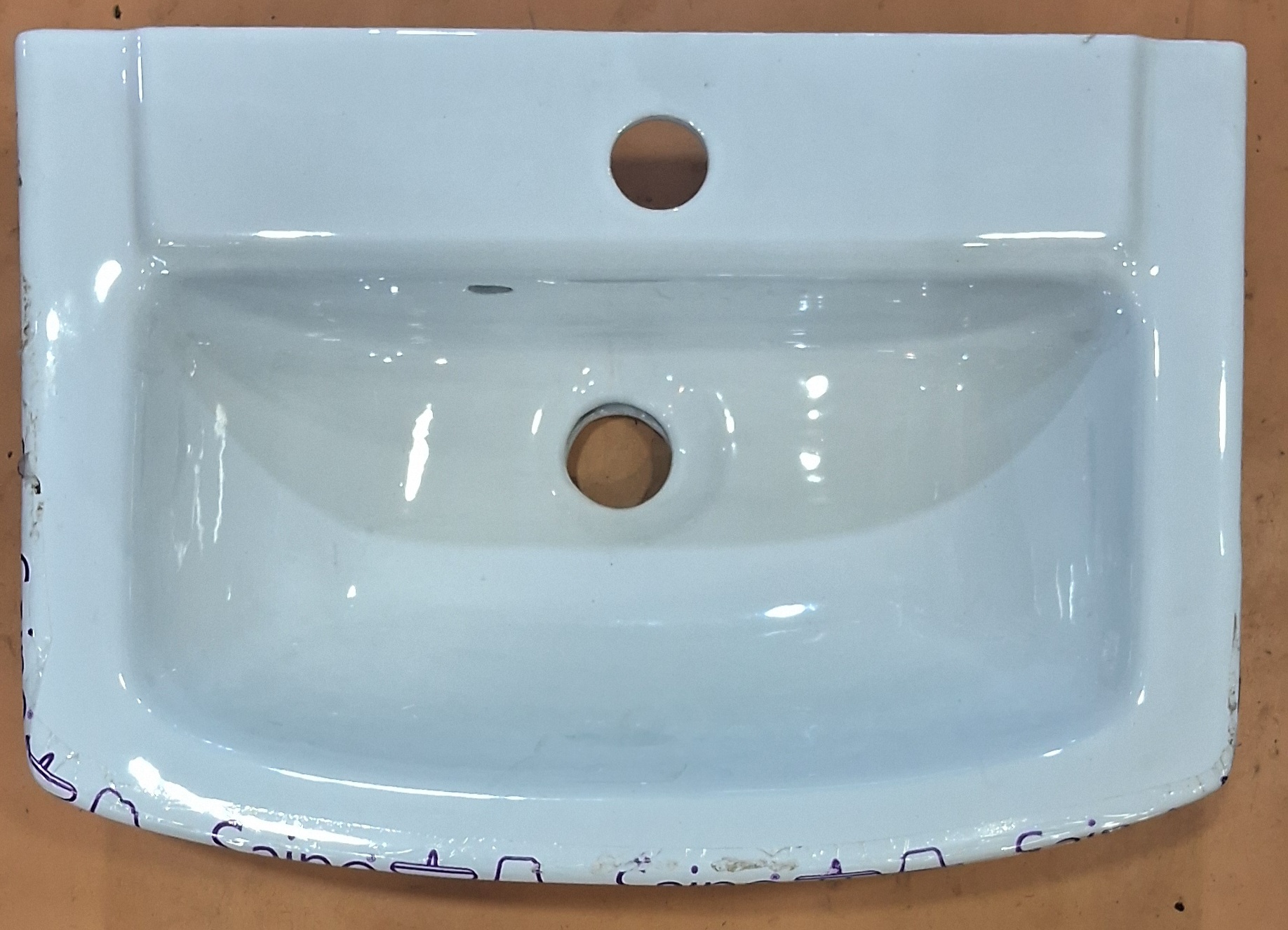 12x18 Wash Basin Square White